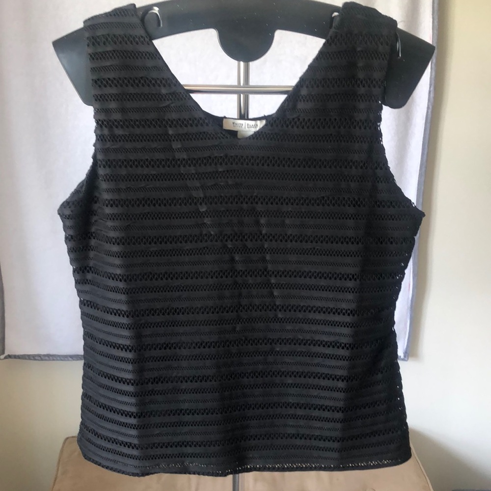 Black silky top